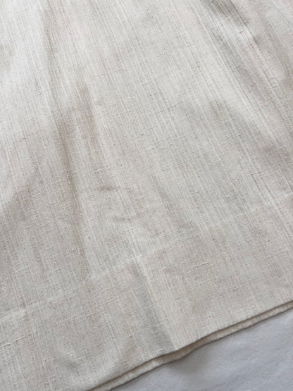 70s cream lace and flower dress, Size L