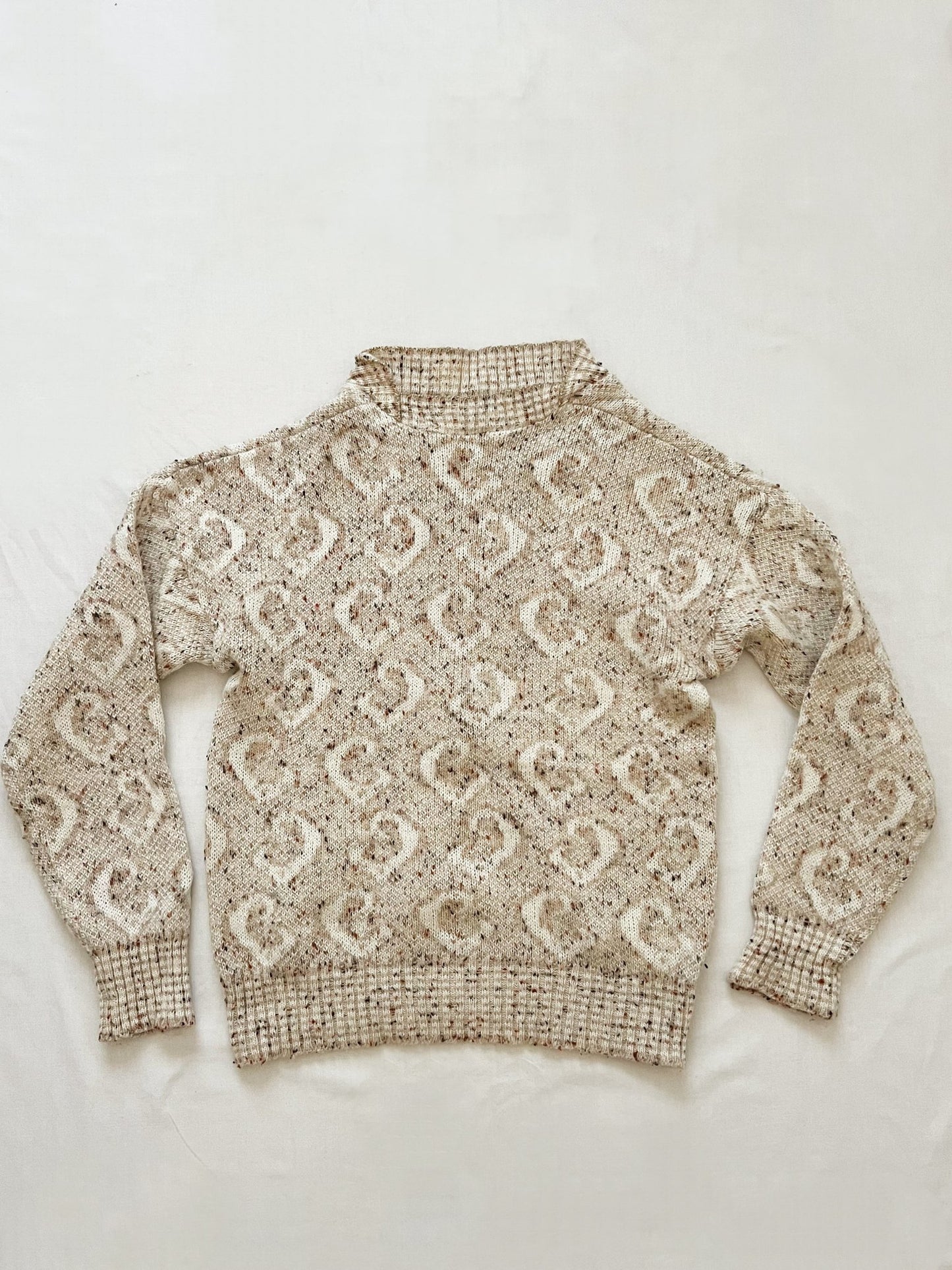 Beige & gold details sweater, Size S