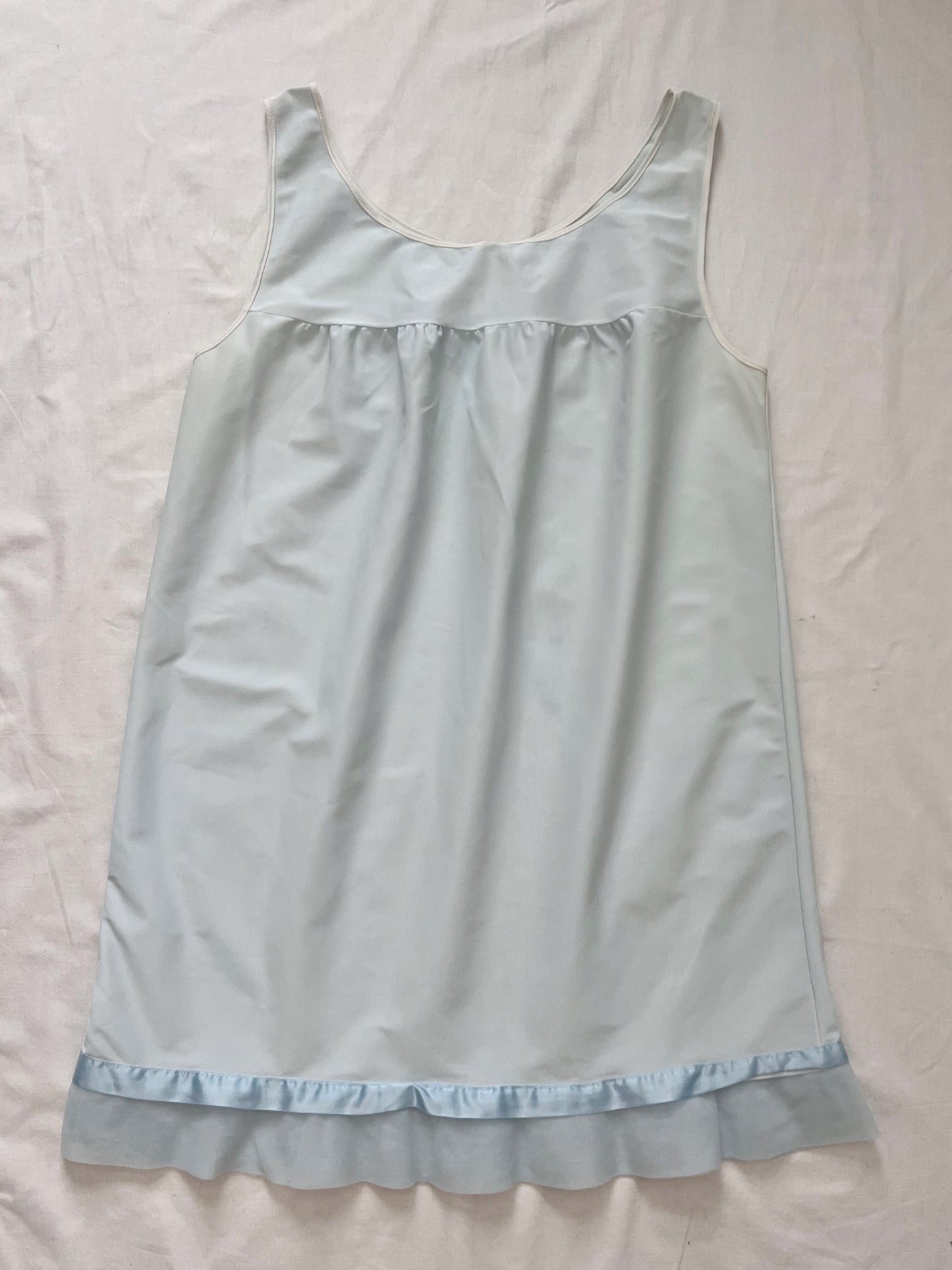 60s pale blue nightgown, Size M-L