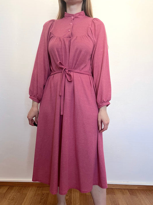 70s/80s pink dress, Size S-M
