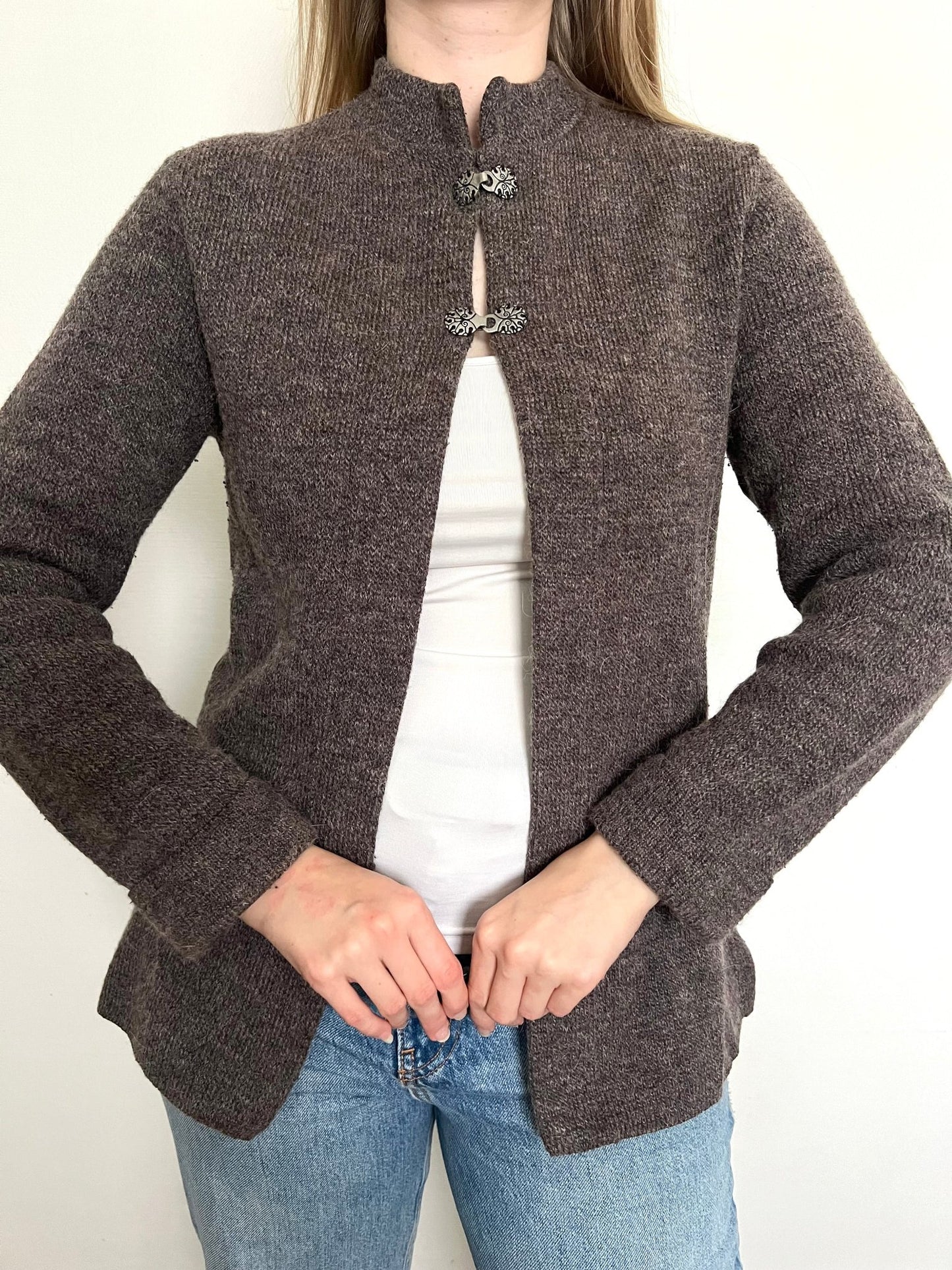 Pewter cardigan, Size M