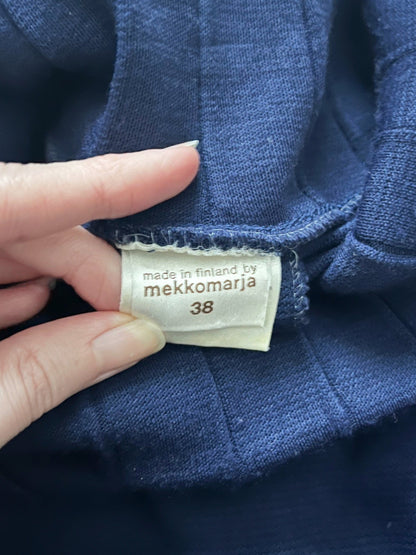 70s navy blue dress, Size M