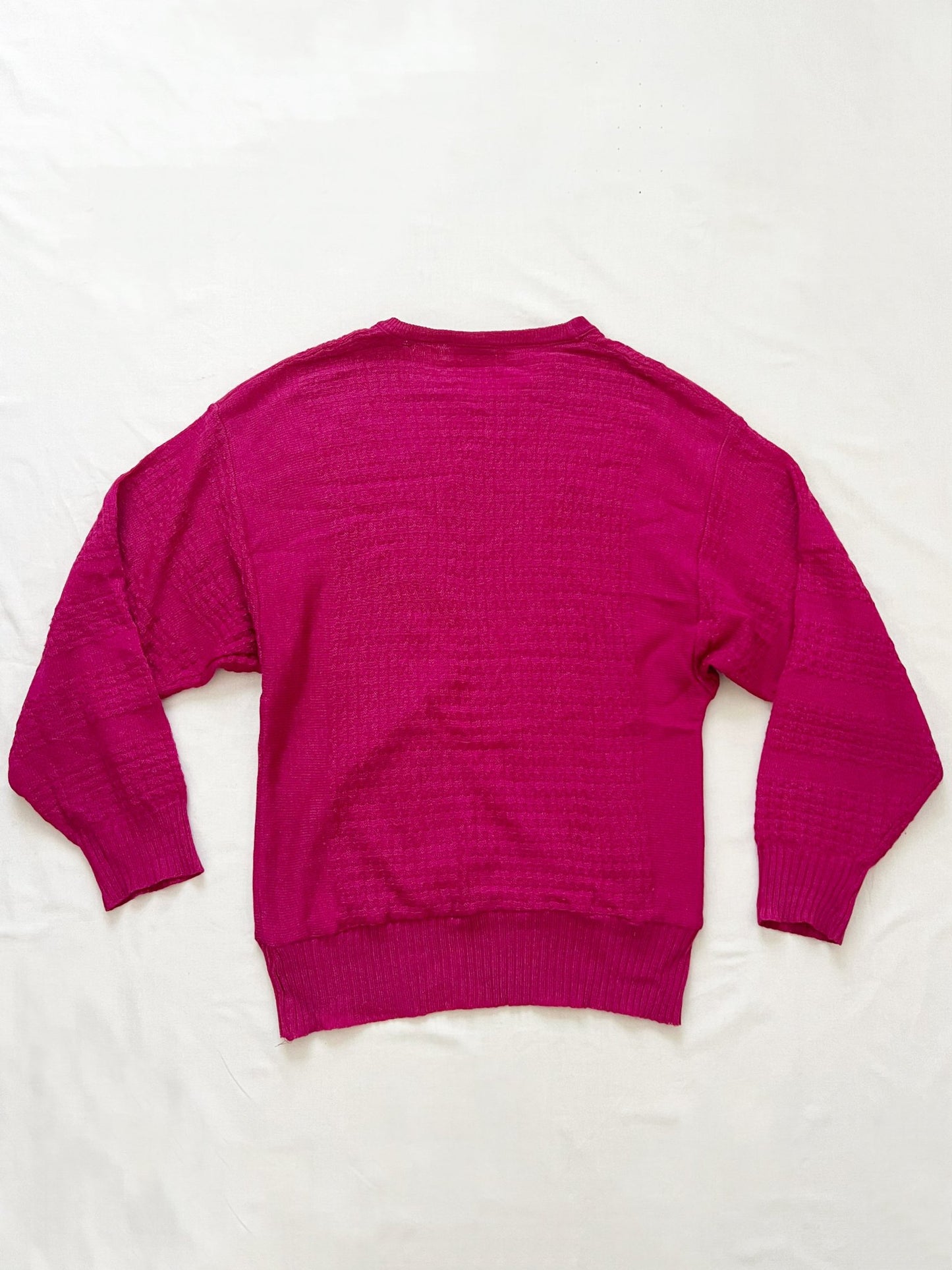 Pink textured sweater, Size M