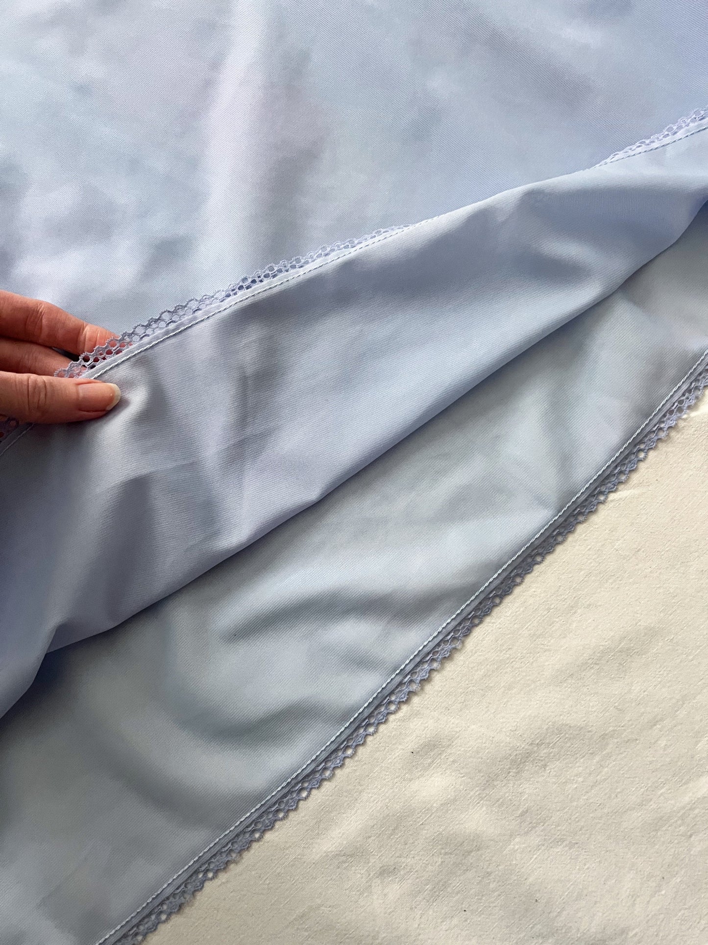 60s light blue long nightgown, Size XS