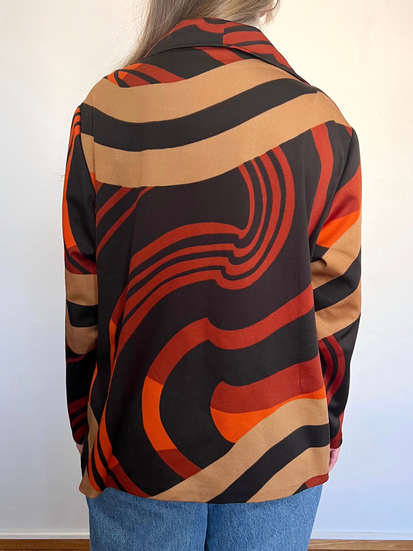 70s bold pattern shirt, Size XL-XXL