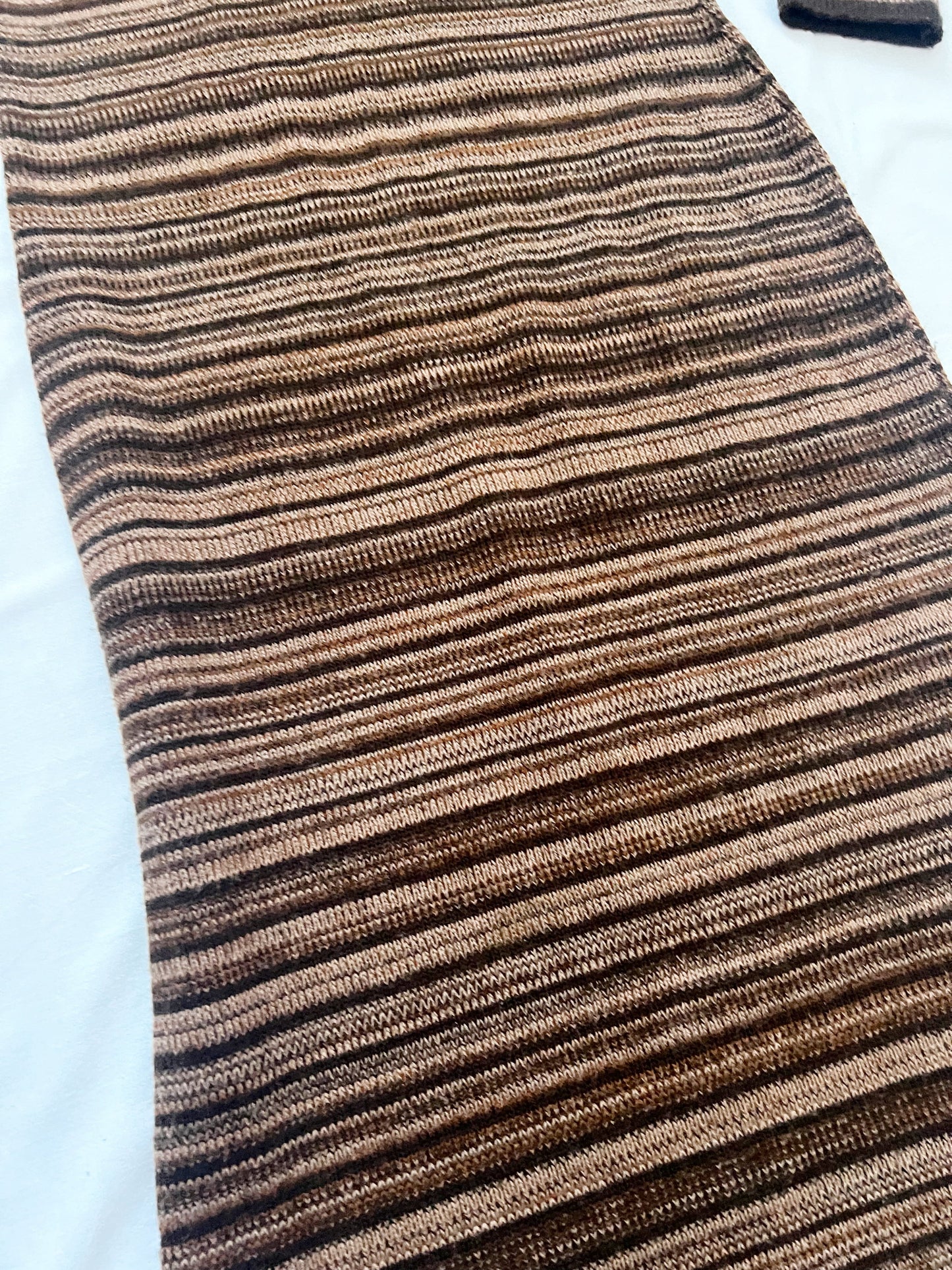 70s brown knitted dress, Size XS-S