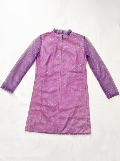 60s shimmery purple dress, Size XS