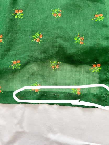 70s green butterfly sleeves dress, Size XS