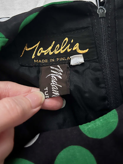 60s polka dot dress, Size M