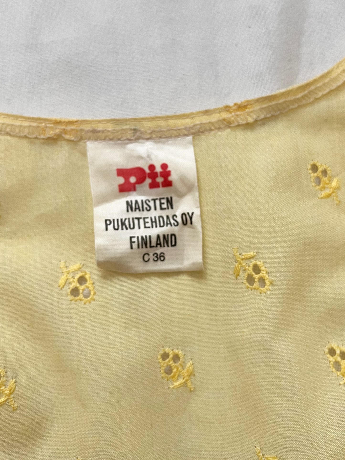 70s butter yellow dress, Size XS-S