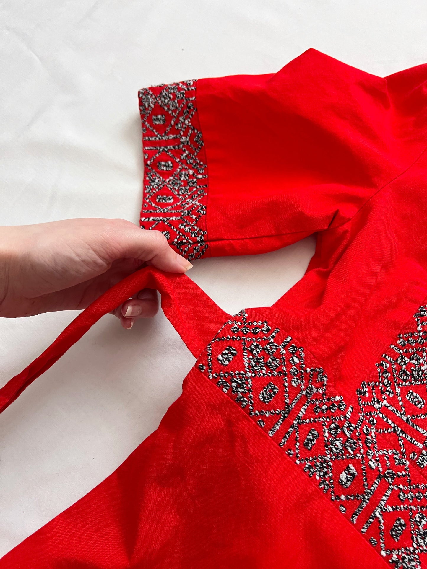 70s Arola red maxi dress, Size S