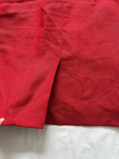 Red straight skirt, Size XS/S