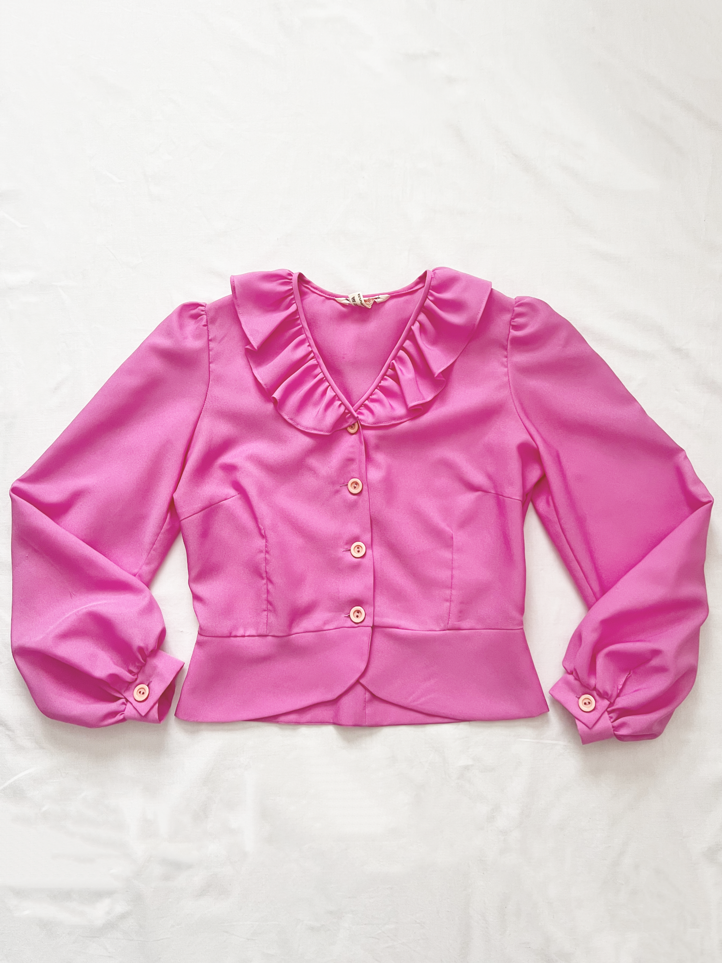 70s pink blouse, Size M