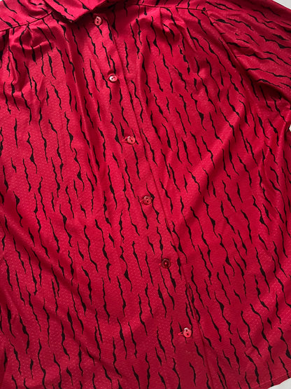 80s red and black shirt, Size S-L