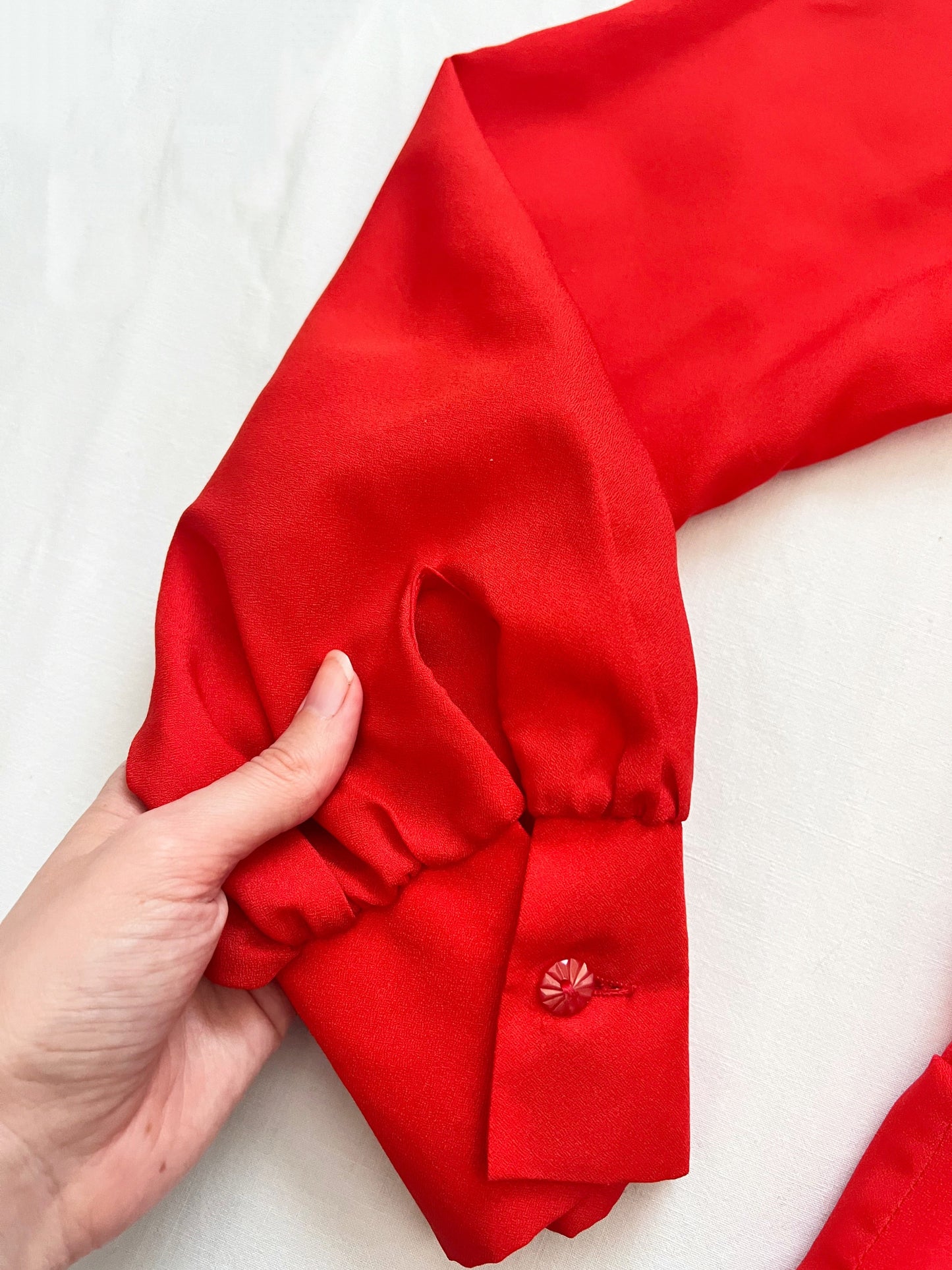 60s red blouse, Size XS