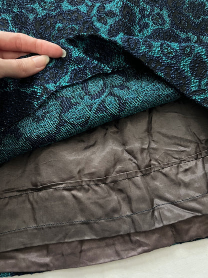 60s glitter blue mini dress, Size XS