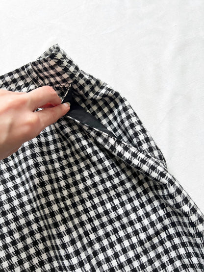 Gingham pencil skirt, Size XS/S