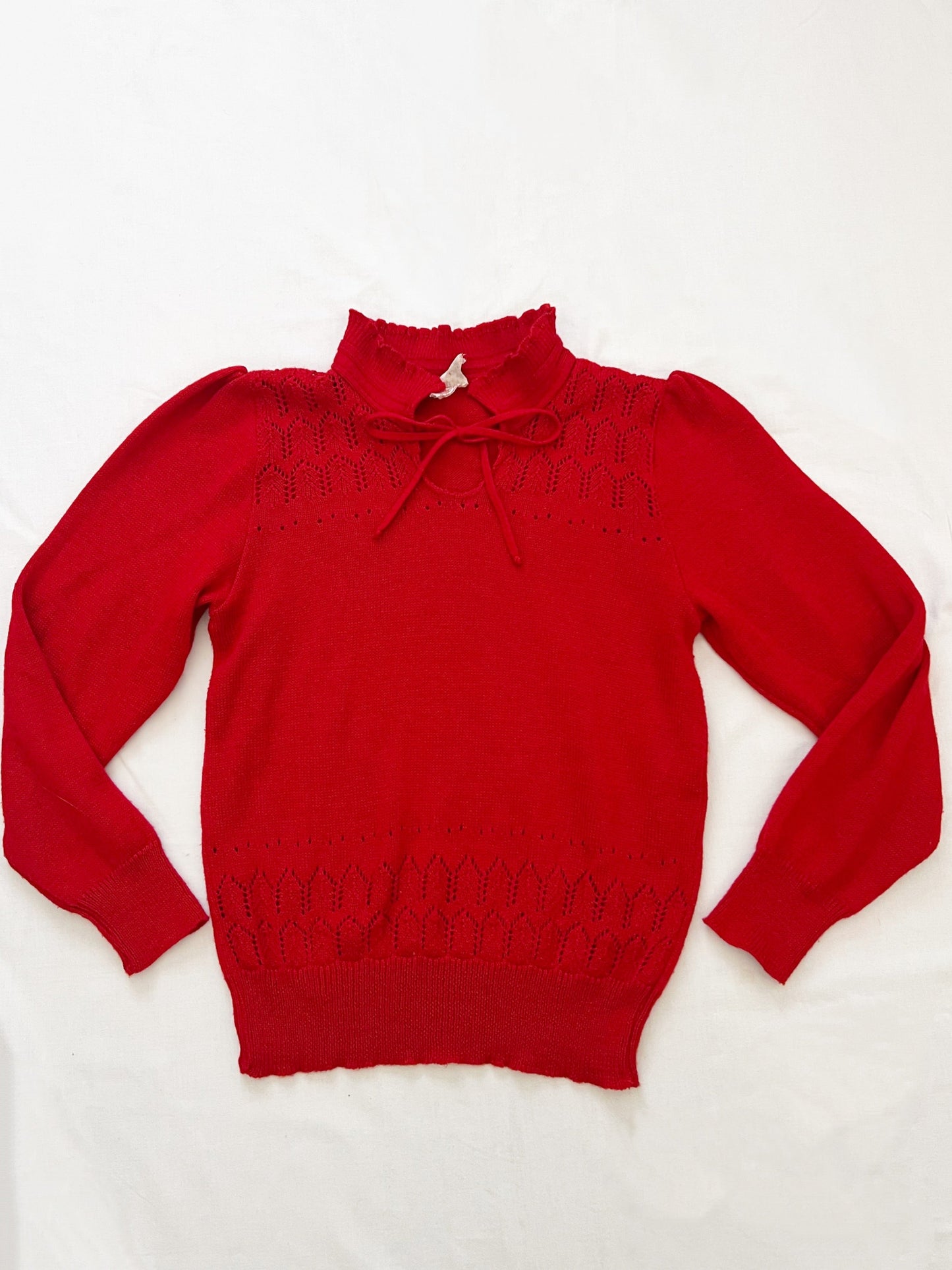 70s red sweater, Size S-M