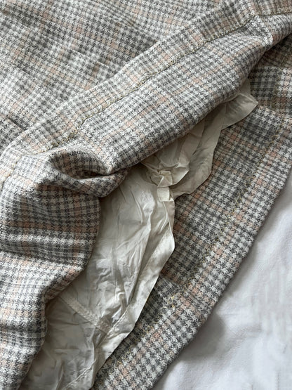 60s plaid skirt, Size L