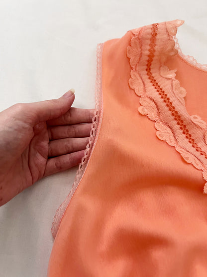 60s peach nightgown, Size S