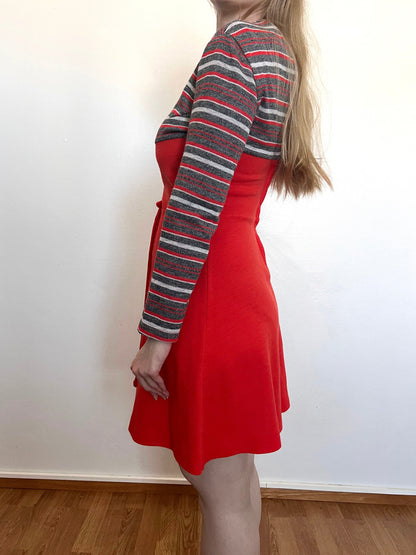 Striped mini dress, Size XS-S