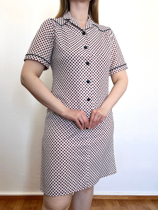 60s leaf dress, Size M