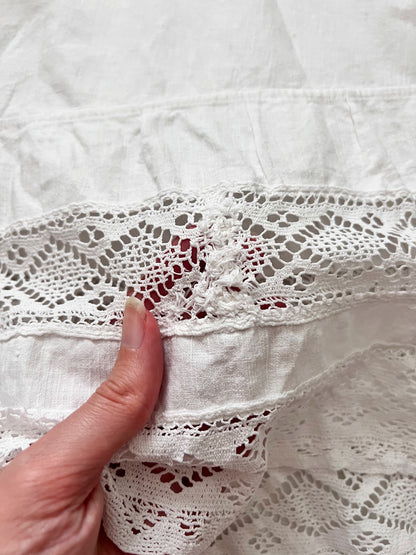 Antique Edwardian white skirt, Size XS