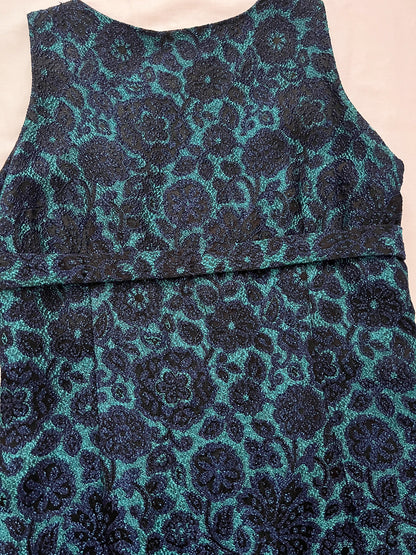 60s glitter blue mini dress, Size XS