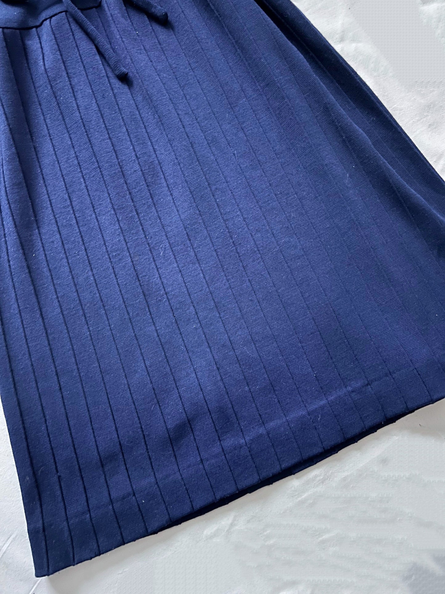 70s navy blue dress, Size M