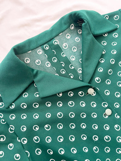 Green 60s dress, Size M