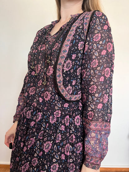 70s Indian gauze cotton set, Size XS