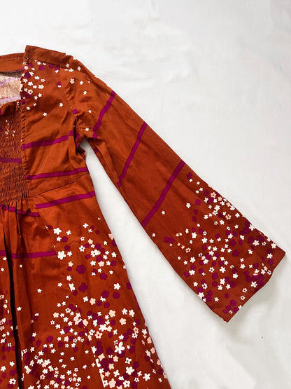 70s maxi flowing dress, Size XS-S