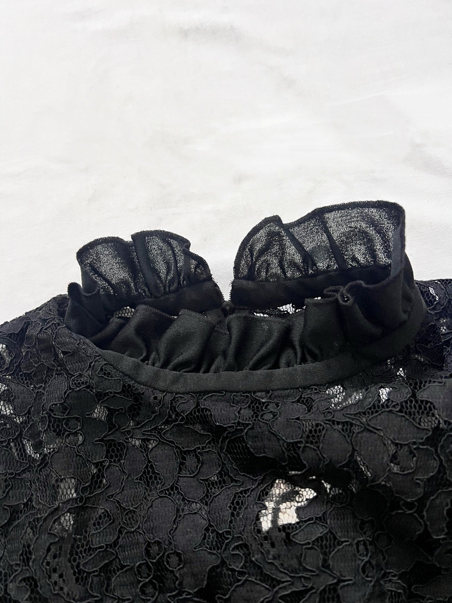 70s black prairie dress, Size M-L