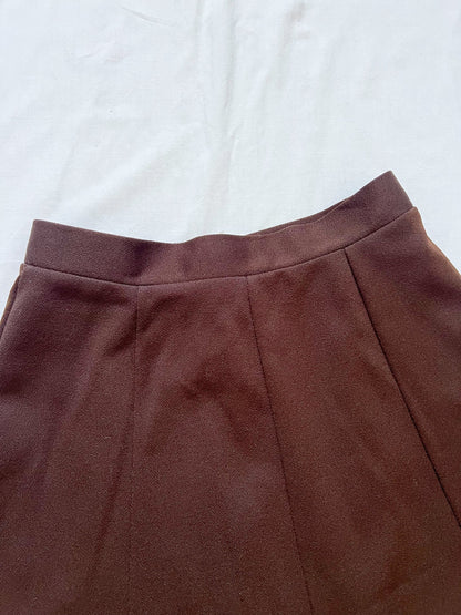 Brown 70s skirt, Size XS-S