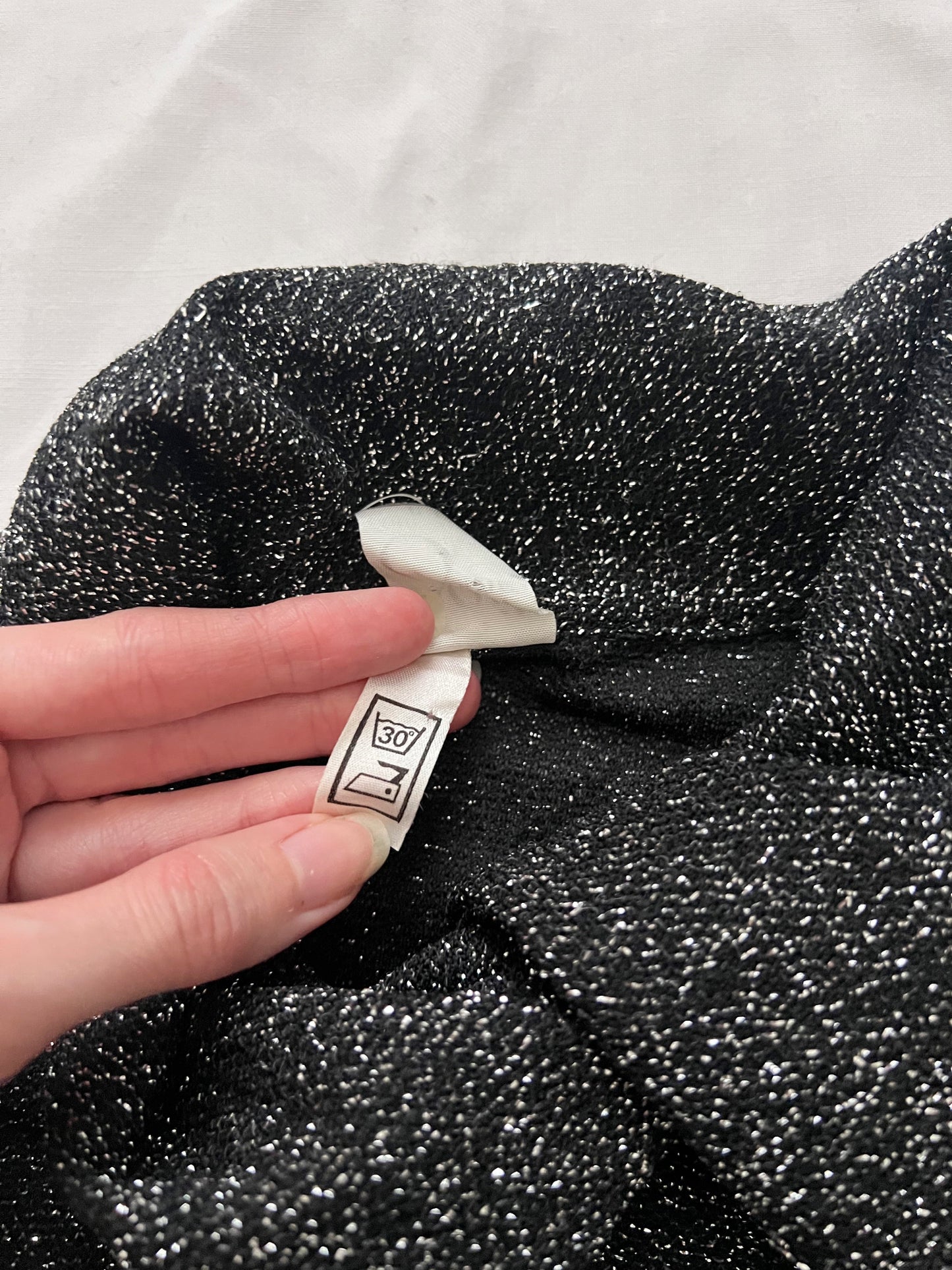 70s glittery blouse, Size L