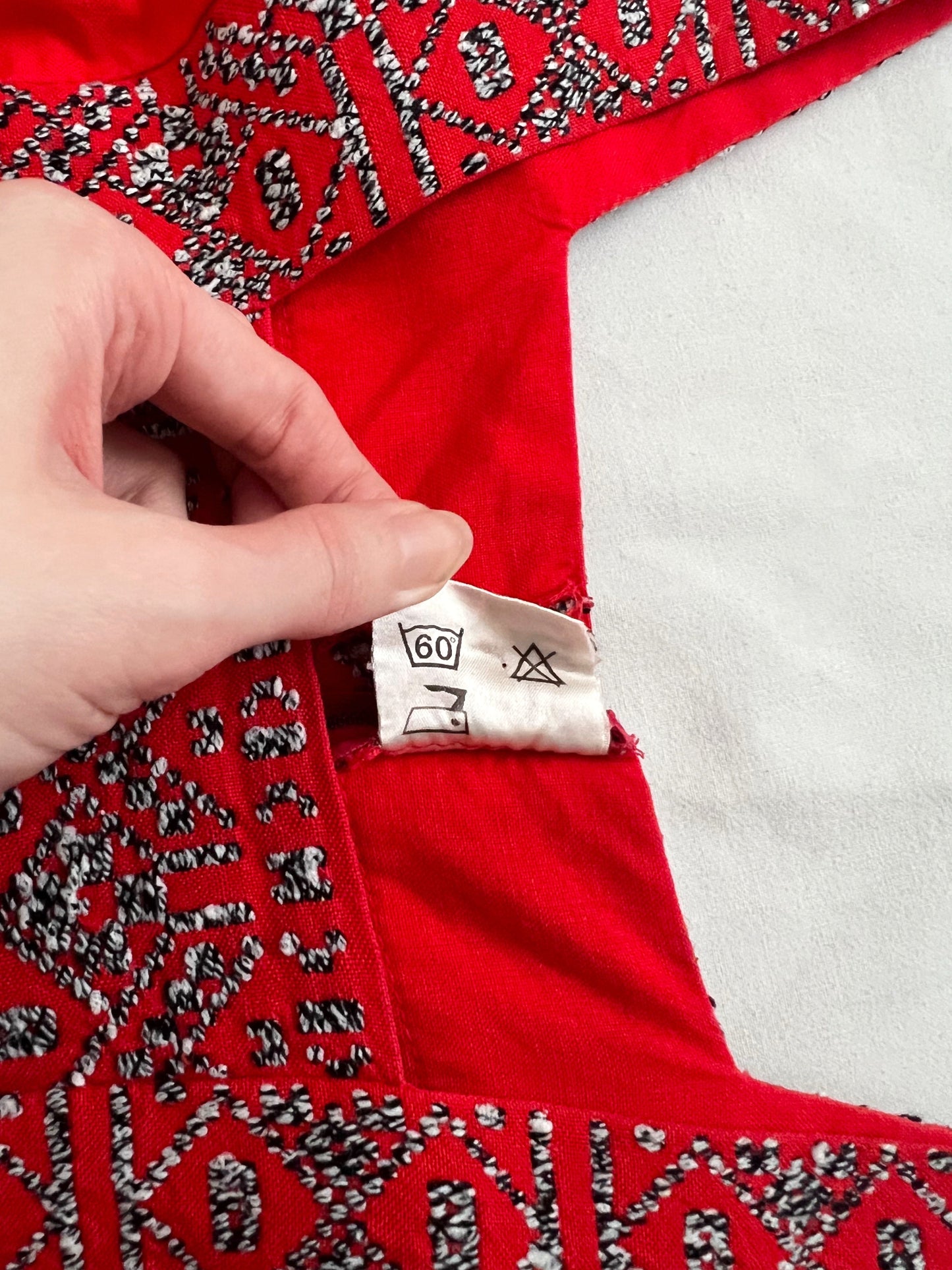 70s Arola red maxi dress, Size S