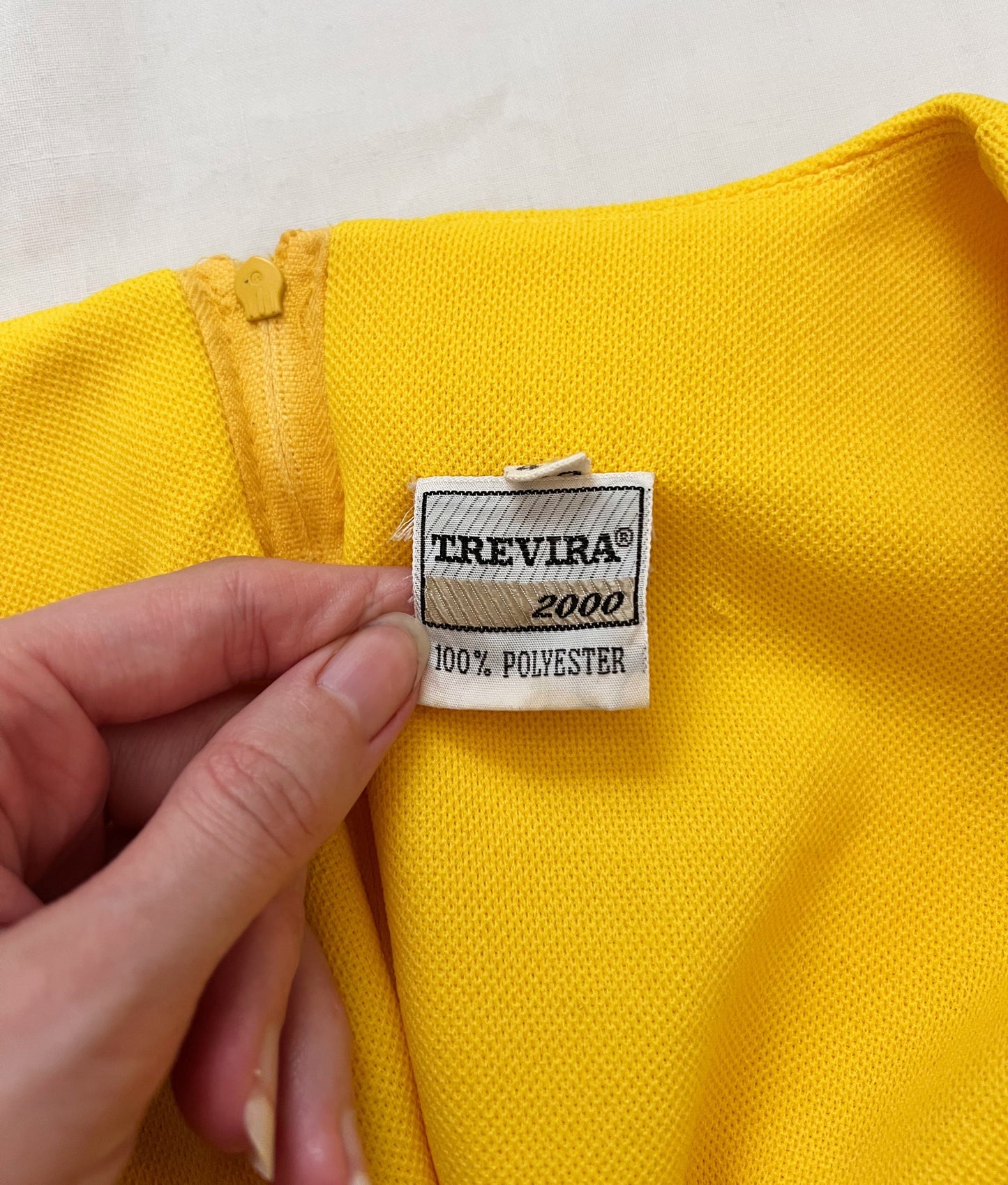 60s bright yellow dress, Size M-L