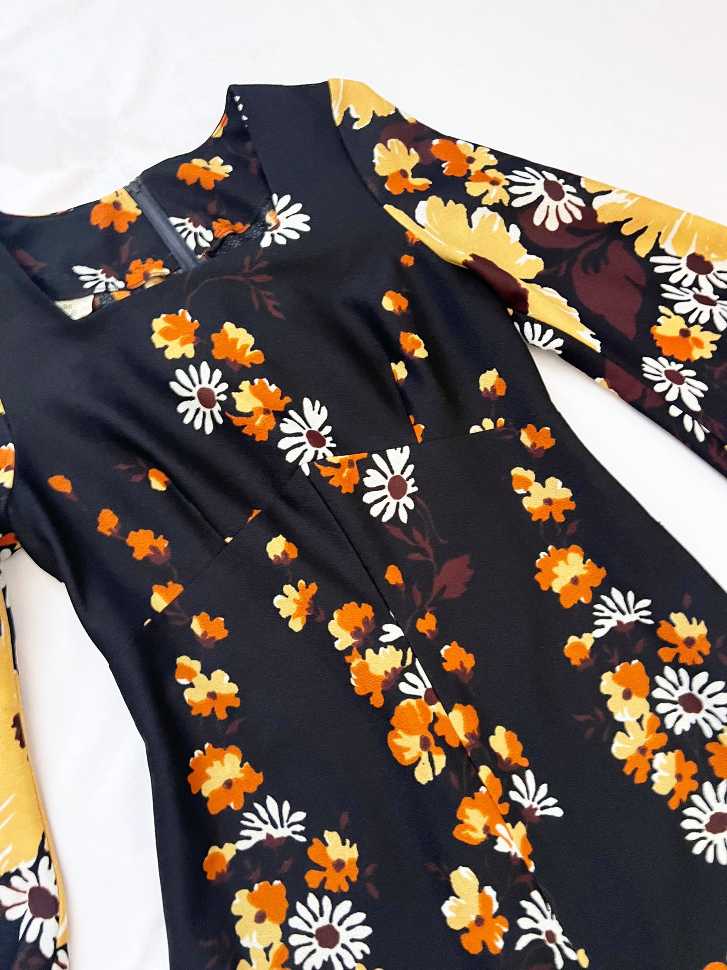 Floral flared sleeves maxi dress, Size S