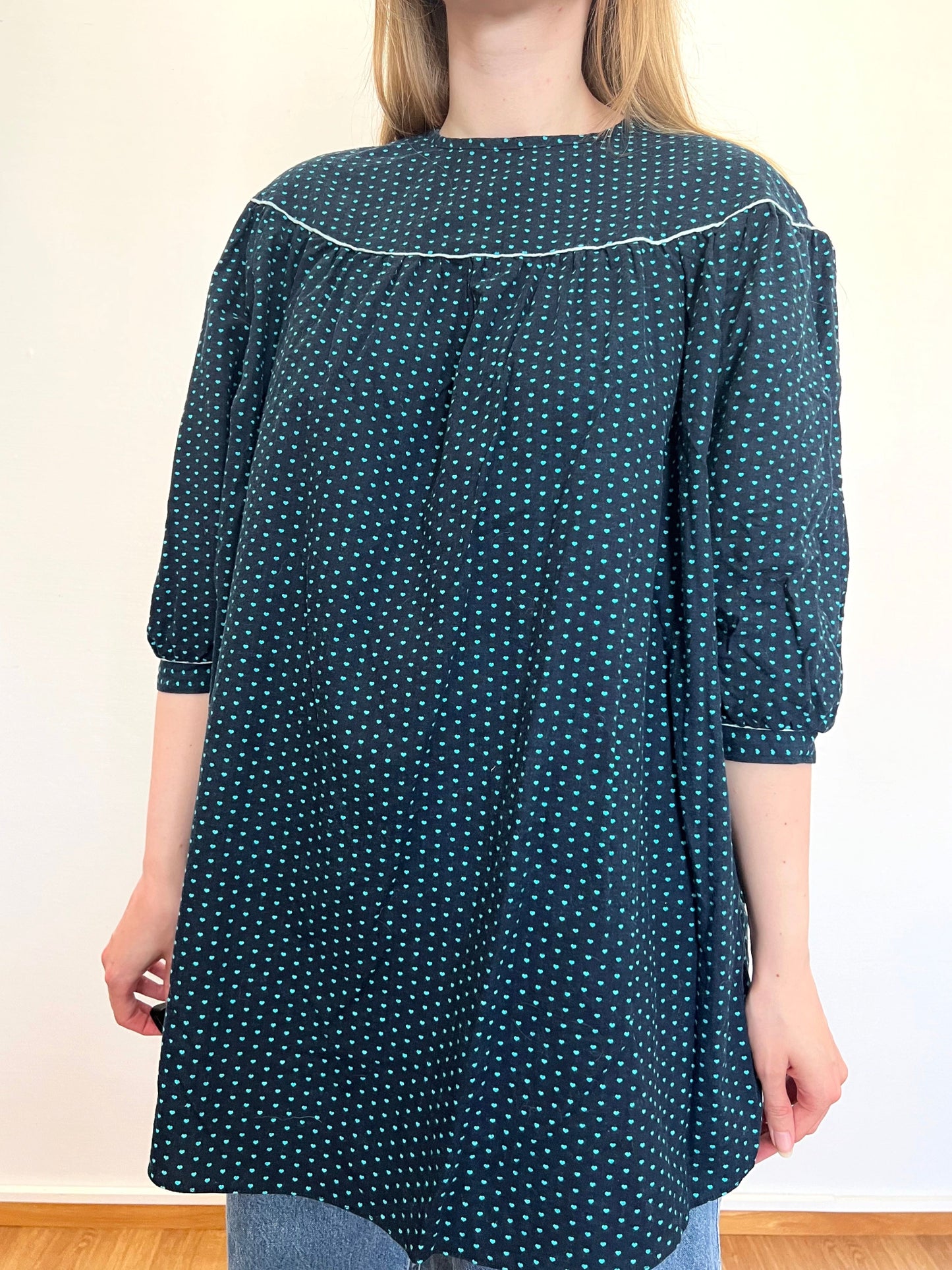 80s loose fitting/maternity blouse, Size S