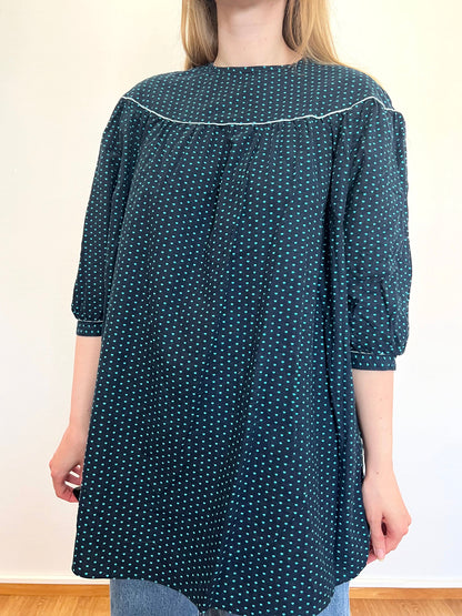 80s loose fitting/maternity blouse, Size S
