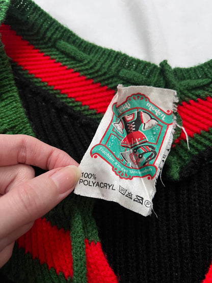 70s folkloric kit cardigan, Size S