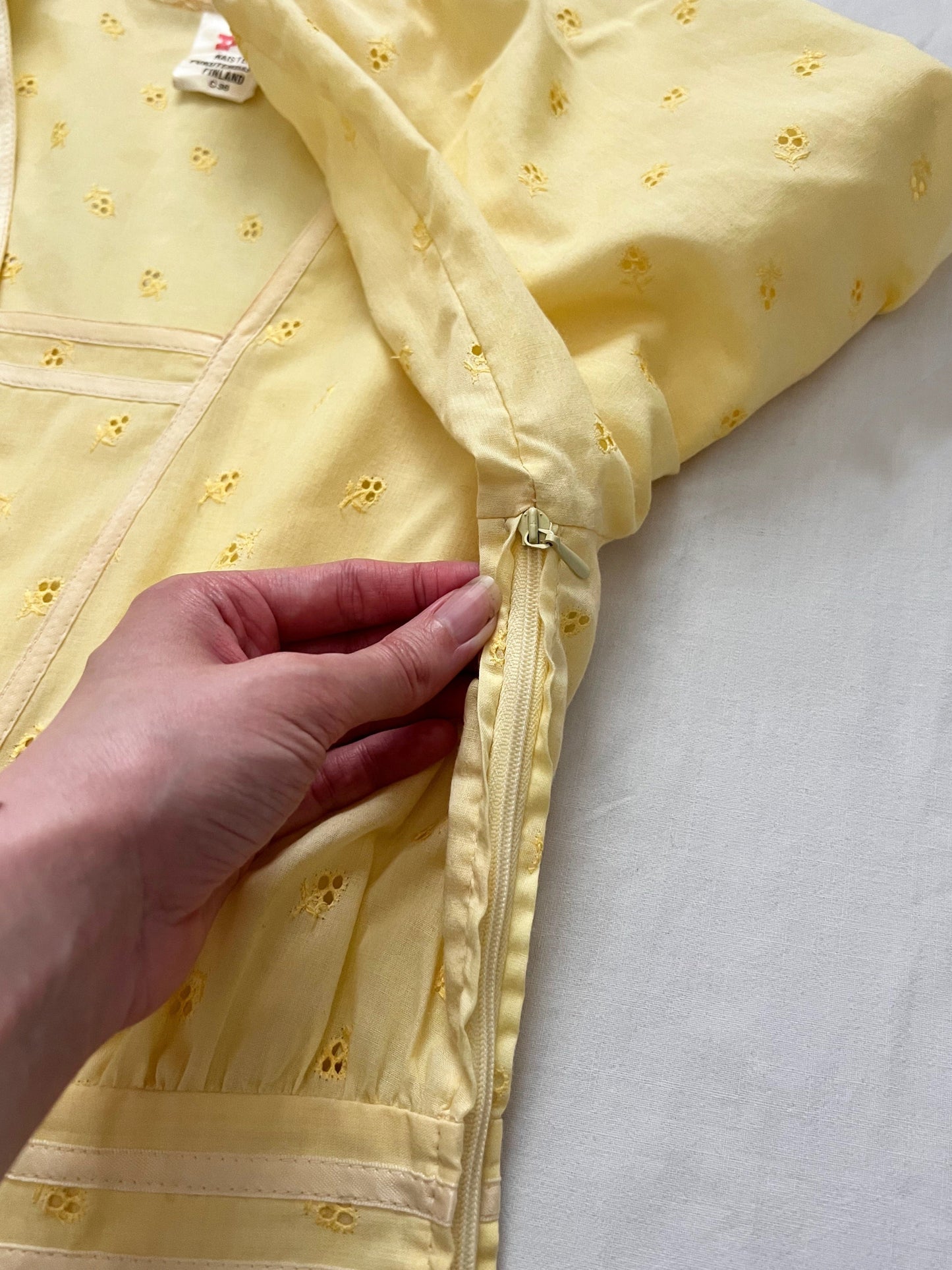 70s butter yellow dress, Size XS-S