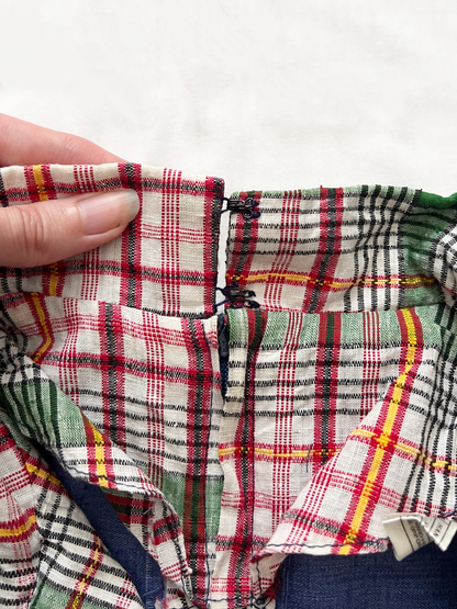 Blue and plaid dress, Size S