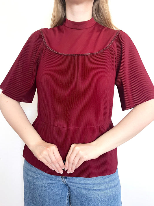 70s burgundy t-shirt, Size M-XL