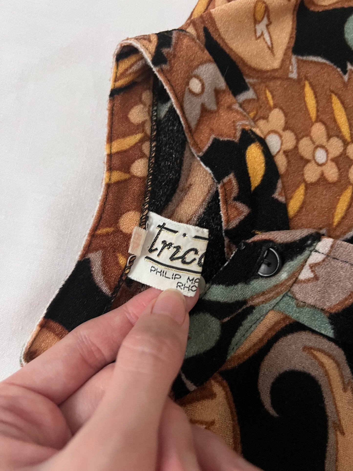 70s pattern top, Size M-L