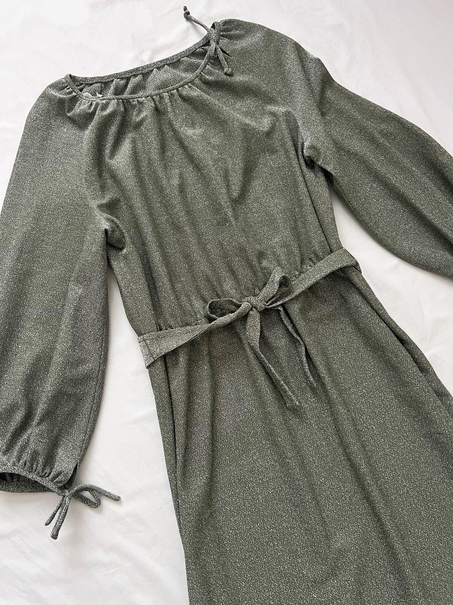 60 silver sparkly gown, Size M