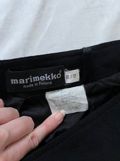 80s Marimekko black skirt, Size S