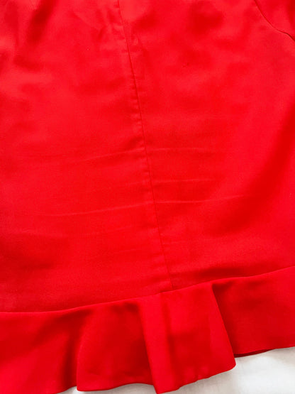 60s red blouse, Size XS