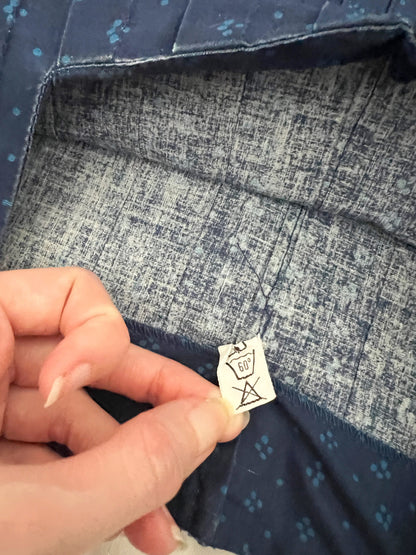 70s Marimekko Mila blue dress, Size S