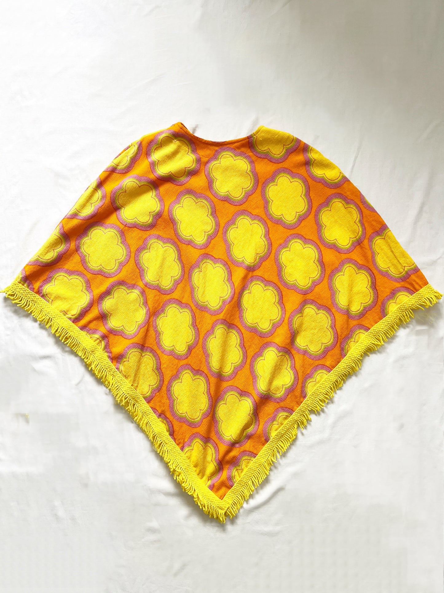 Colorful 70s poncho, Size XS-XL